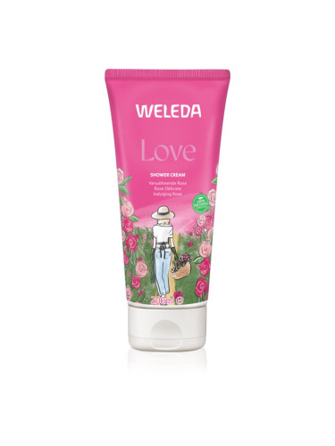 Weleda Love опияняващ душ-гел Rose, Jasmine and Ylang-Ylang 200 мл.