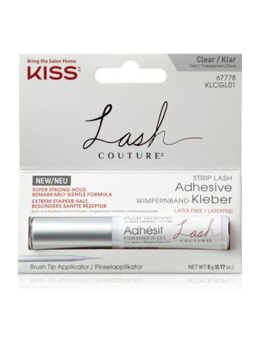 KISS Lash Couture лепило за изкуствени мигли с апликатор цвят White 5 гр.