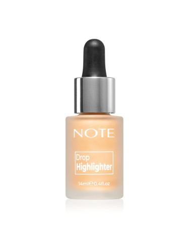 Note Cosmetique Drop Highlighter течен хайлайтър с пипета 02 Charming Desert 14 мл.
