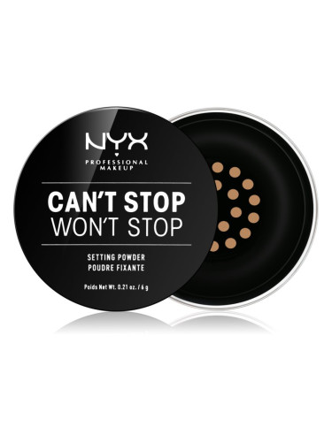 NYX Professional Makeup Can't Stop Won't Stop насипна пудра цвят 03 Medium 6 гр.