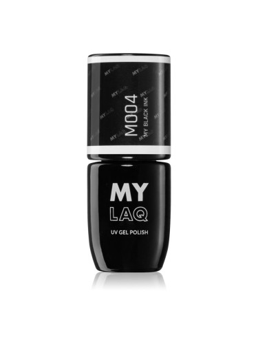 MYLAQ UV Gel Polish гел лак за нокти цвят My Black Ink 5 мл.