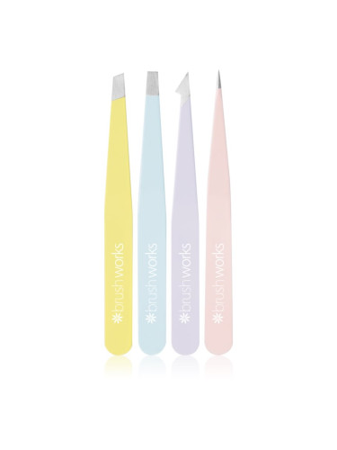 Brushworks Tweezer Set Mixed комплект пинсети