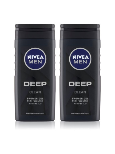 Nivea Men Deep душ-гел за мъже (изгодна опаковка)