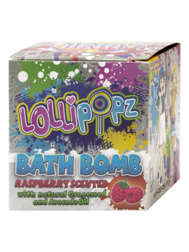 Lollipopz Bath Bath Bomb пенлива топка за вана за деца Raspberry 165 гр.