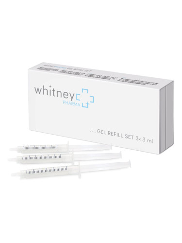 WhitneyPHARMA Gel refill set резервен пълнител за щадящо избелване на зъби 3x3 мл.