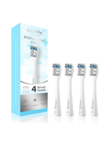 USMILE Professional Clean резервни глави за четка за зъби 4 бр.