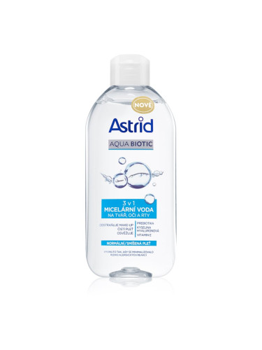 Astrid Aqua Biotic мицеларна вода 3в1 за нормална към смесена кожа 400 мл.
