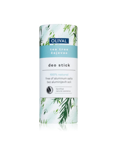 Olival Natural Tea Tree дезодорант-стик без съдържание на алуминиеви соли 40 гр.