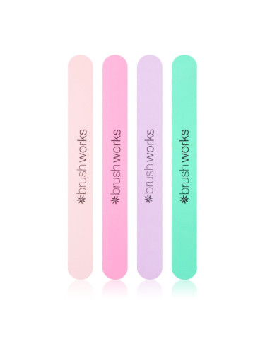 Brushworks Nail Files Pastel комплект пили за нокти за нокти