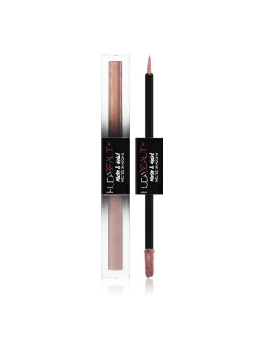 Huda Beauty Matte & Metal Melted течни очни сенки цвят Request Line and Slow Jams 2x2 мл.