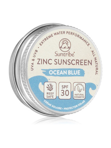 Suntribe Mini Zinc Sunscreen минерален защитен крем за лице и тяло SPF 50 Ocean Blue 15 гр.