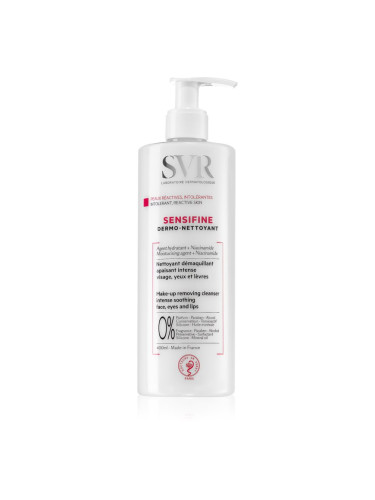 SVR Sensifine успокояващо мляко за почистване на грим  за нетолерантна кожа 400 мл.