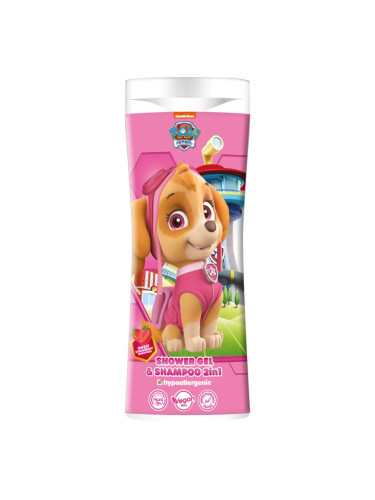 Nickelodeon Paw Patrol Shower gel& Shampoo 2in1 шампоан и душ гел за деца Strawberry 300 мл.