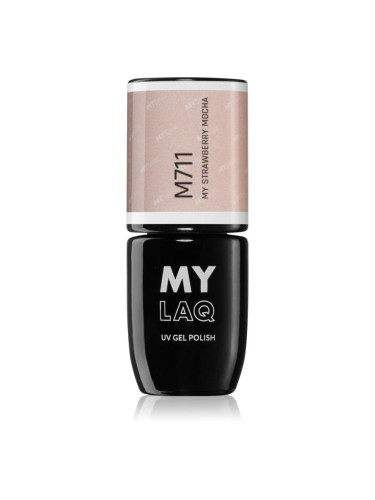 MYLAQ UV Gel Polish гел лак за нокти цвят My Strawberry Mocha 5 мл.