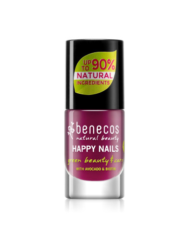 Benecos Happy Nails подхранващ лак за нокти цвят Wild Orchid 5 мл.