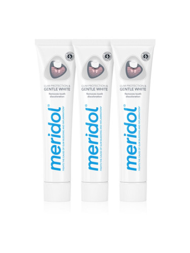 Meridol Gum Protection Whitening избелваща паста за зъби 3 x 75 мл.