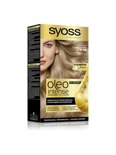 Syoss Oleo Intense перманентната боя за коса с олио цвят 8-68 Pale Sand 1 бр.