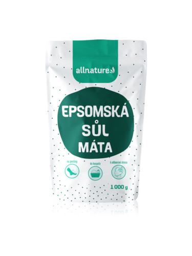 Allnature Epsom salt Mint сол за баня 1000 гр.
