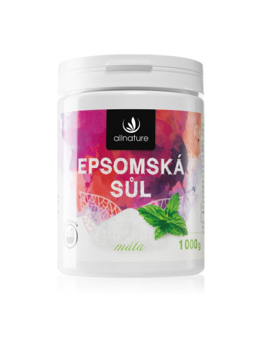 Allnature Epsom salt Mint сол за баня 1000 гр.