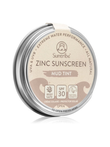 Suntribe Zinc Sunscreen минерален защитен крем за лице и тяло SPF 50 Mud Tint 45 гр.