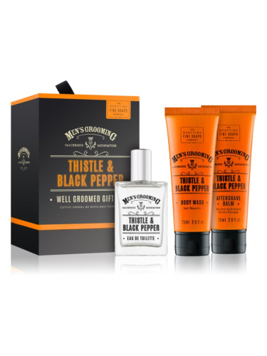 Scottish Fine Soaps Men’s Grooming Thistle & Black Pepper подаръчен комплект за мъже