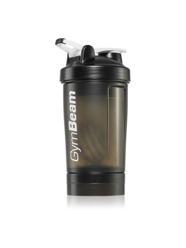 GymBeam Blend Bottle спортен шейкър + контейнер боя Black White 450 мл.