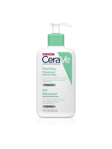 CeraVe Cleansers Foaming Cleanser пенлив почистващ гел за нормална към мазна кожа 236 мл.