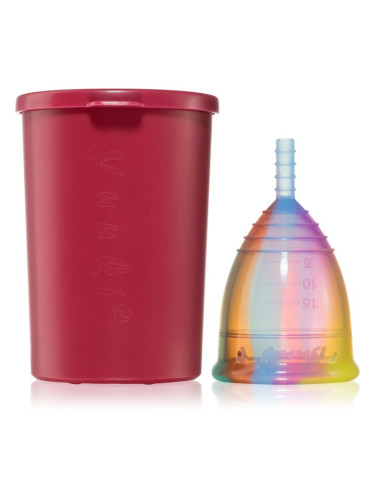 Yuuki Rainbow Jolly Classic 1 + cup менструална чаша размер large (⌀ 46 mm, 24 ml) 1 бр.