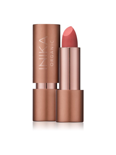 INIKA Organic Creamy Lipstick кремообразно хидратиращо червило цвят Pink Poppy 4,2 гр.