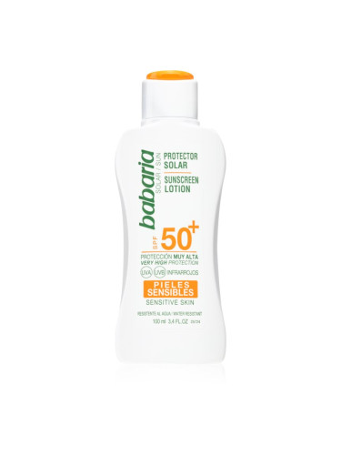 Babaria Sun Sensitive слънцезащитно мляко за чувствителна кожа SPF 50+ 100 мл.