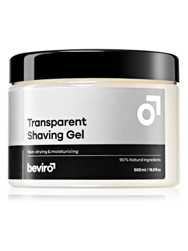Beviro Transparent Shaving Gel гел за бръснене  за мъже 500 мл.