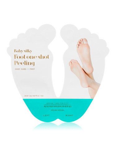 Holika Holika Baby Silky Foot ексфолираща маска за напукани ходила+ чорапи 2x20 мл.