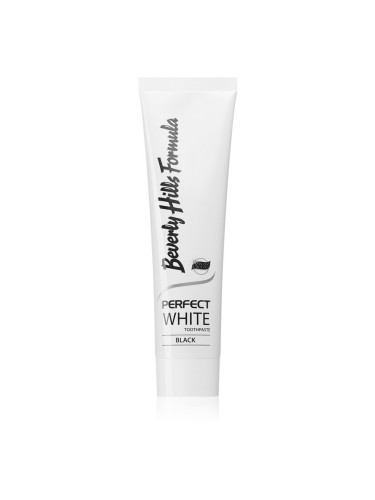 Beverly Hills Formula Perfect White Black избелваща паста за зъби с активен въглен за свеж дъх вкус Fresh Mint 100 мл.
