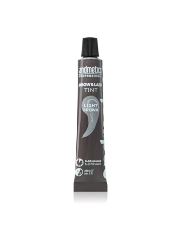 andmetics Professional Brow & Lash Tint боя за вежди и мигли цвят Light Brown 20 мл.