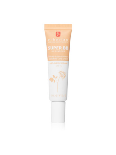 Erborian Super BB ВВ крем за безупречен изравнен тен на кожата малка опаковка цвят Dore 15 мл.