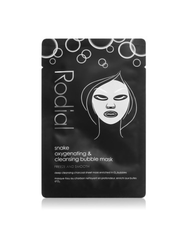 Rodial Snake Oxyganating & cleansing bubble mask почистваща и детоксикираща маска с активен въглен 1 бр.