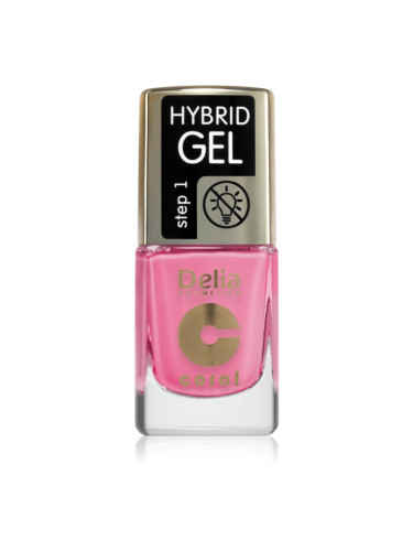 Delia Cosmetics Coral Hybrid Gel гел лак за нокти без използване на UV/LED лампа цвят 117 11 мл.