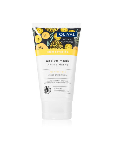 Olival Immortelle Active Mask почистваща маска за лице за смесена и мазна кожа 75 мл.