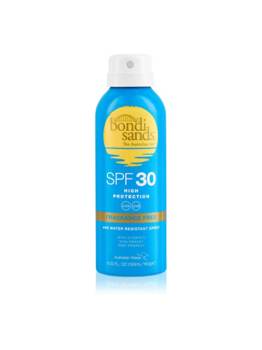 Bondi Sands SPF 30 Fragrance Free водоустойчив спрей за тен SPF 30 160 гр.