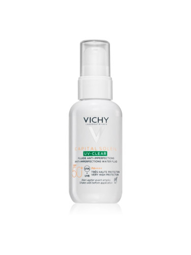Vichy Capital Soleil UV- Clear грижа против бръчки за мазна кожа склонна към акне SPF 50+ 40 мл.