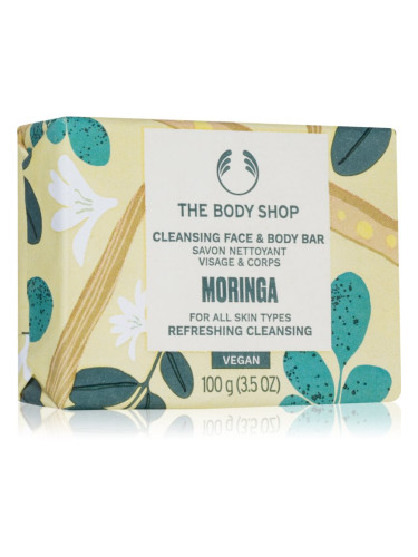 The Body Shop Moringa твърд сапун за лице и тяло 100 гр.