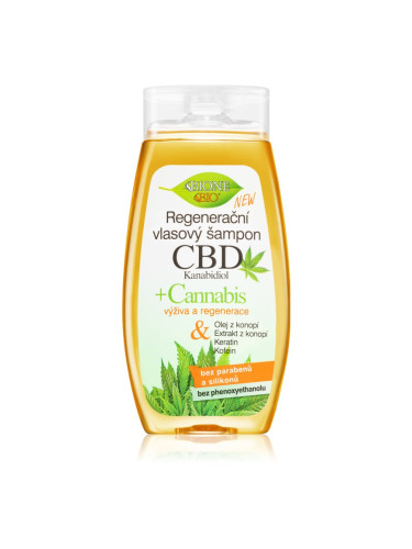 Bione Cosmetics Cannabis CBD регенериращ шампоан с конопено масло 260 мл.