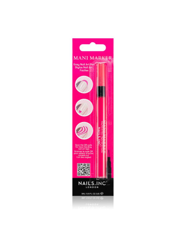 Nails Inc. Mani Marker декоративен лак за нокти нанасяща писалка цвят Pink 3 мл.