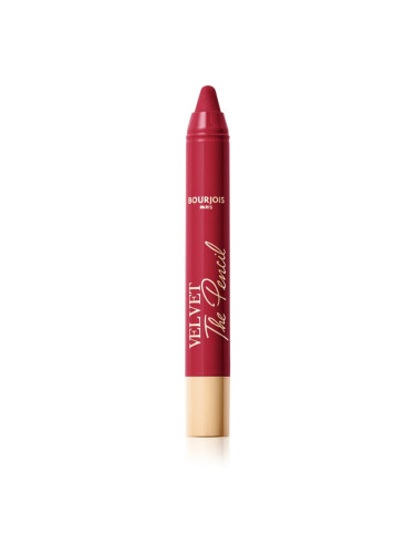 Bourjois Velvet the Pencil стик-червило с матиращ ефект цвят 08 Rouge Di'vin 1,8 гр.