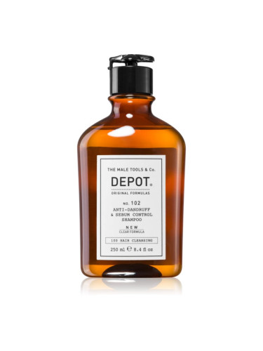 Depot 100 HAIR CLEANSING NO. 102 PURIFYING & SEBUM CONTROL шампоан за възстановяване на баланса на мазния скалп 250 мл.