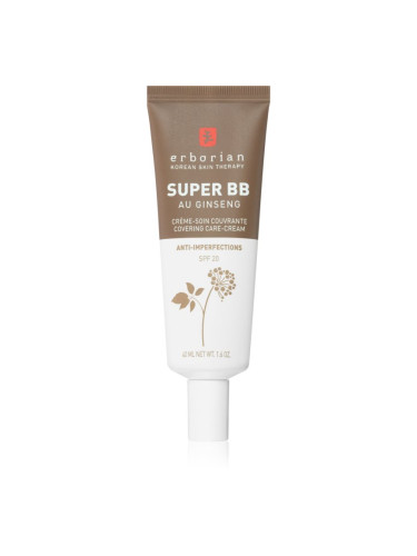 Erborian Super BB ВВ крем за безупречен изравнен тен на кожата SPF 20 цвят Chocolat 40 мл.