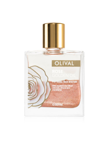 Olival Rose Gold масло със златисти частици за лице, тяло и коса 50 мл.