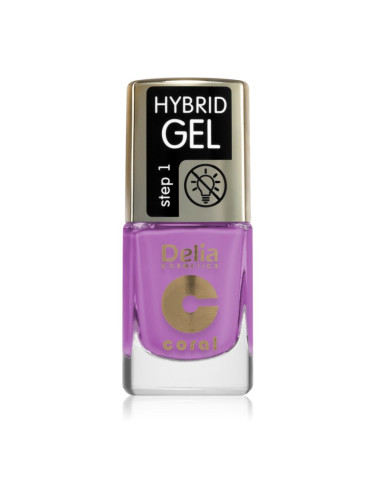 Delia Cosmetics Coral Hybrid Gel гел лак за нокти без използване на UV/LED лампа цвят 118 11 мл.