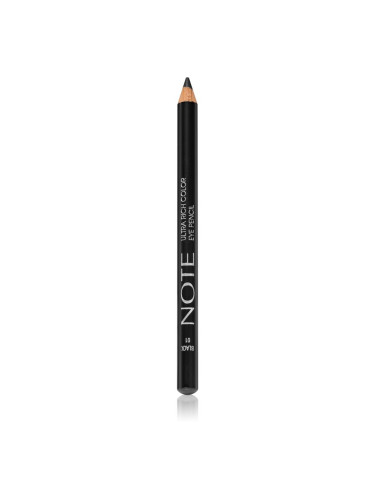 Note Cosmetique Ultra Rich Color водоустойчив молив за очи цвят 01 Black 1,1 гр.