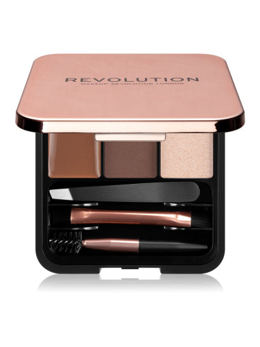 Makeup Revolution Brow Sculpt Kit сет за перфектни вежди цвят Medium 2.2 гр.